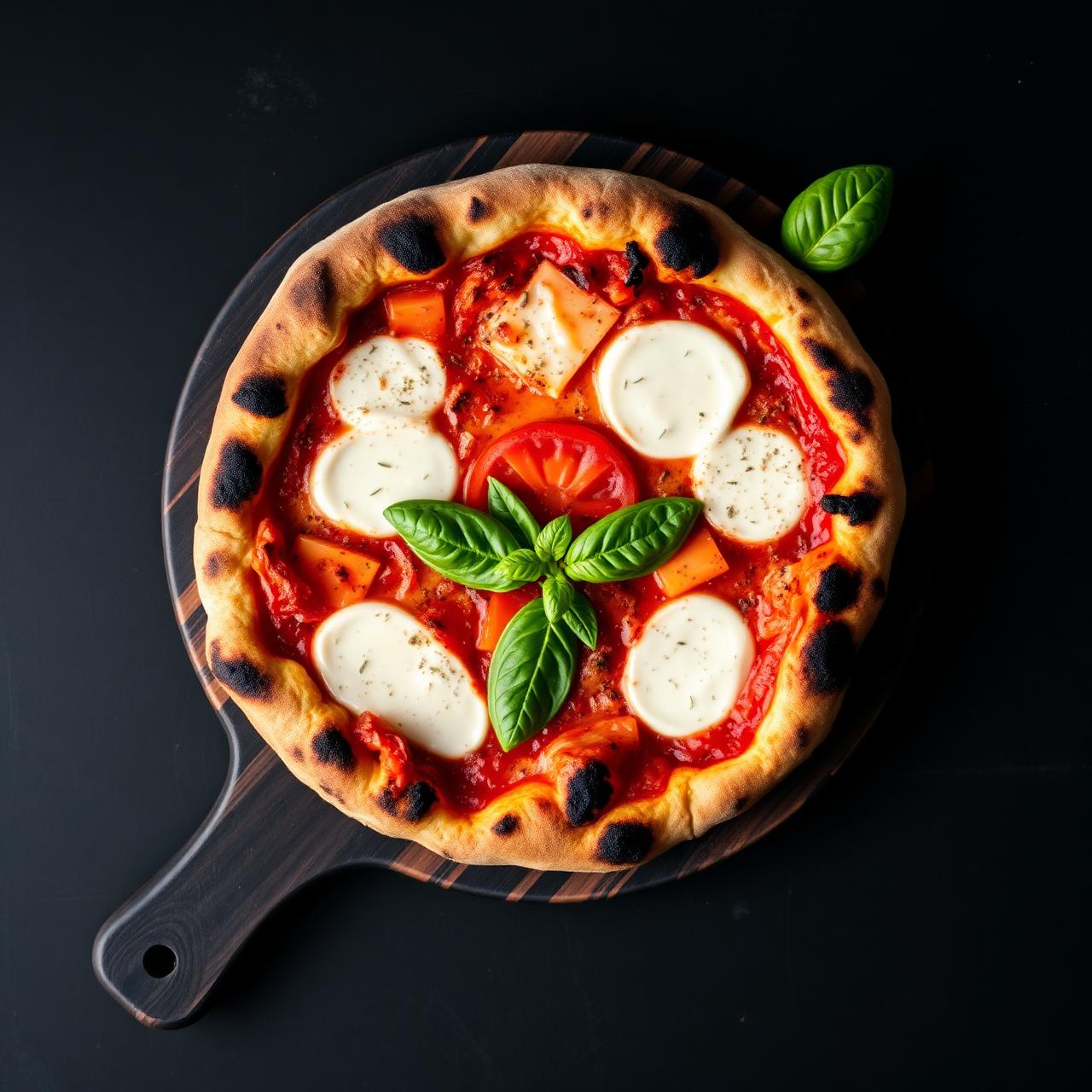 Pizza artisanale cuite au feu de bois